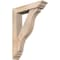 Ekena Millwork Funston Traditional Smooth Bracket w/ Offset Brace, Douglas Fir, 5 1/2"W x 24"D x 32"H BKT0604X24X32FST01SDF - alternate 1